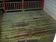 Old Deck straight out porch door